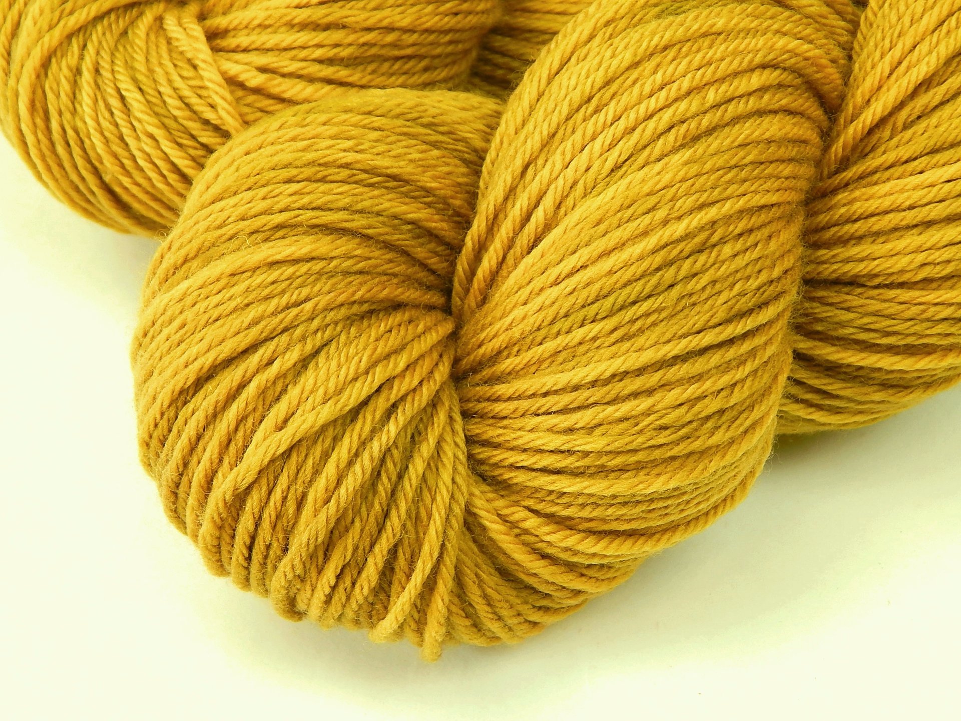 Hand Dyed Yarn, Worsted Weight Superwash Merino Wool - Honey